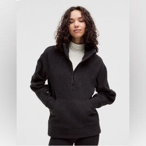 NWT lululemon scuba oversized half zip fleece